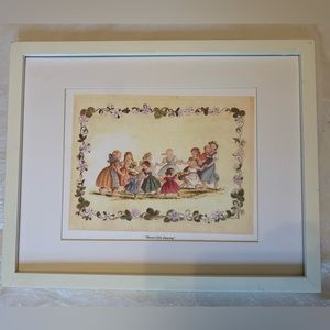 Framed print, Tasha Tudor, girls dancing